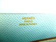 Photo10: HERMES Blue Atoll Veau Epson Gold H/W Long Wallet Bearn Soufflet #9819