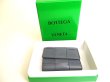 Photo12: BOTTEGA VENETA Cassette Gray Leather Trifold Wallet Compact Wallet #9827