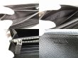 Photo9: PRADA Black Grain Leather Round Zip Long Wallet #9829