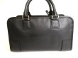 Photo2: LOEWE Black Goat Leather Hand Bag Purse Amazona 28 #9831