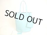 Photo: TIFFANY＆CO. Blue Leather Tote Bag Hand Bag w/Pouch #9843