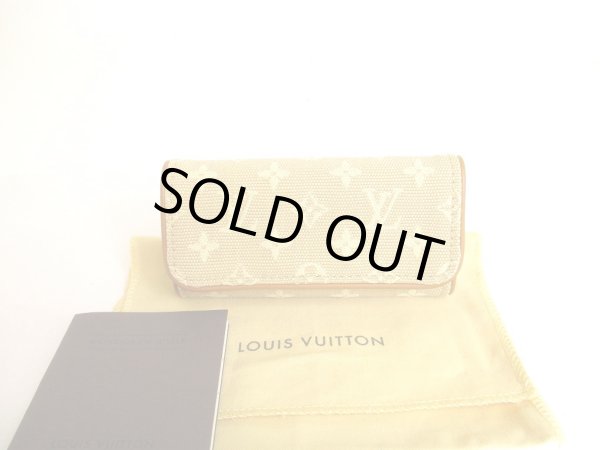 Photo1: LOUIS VUITTON Monogram Mini Beige Canvas Multicles 4 Pics Key Cases #9844