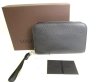 Photo1: LOUIS VUITTON Taiga Ardoise Leather Clutch Bag Document Case Baikal #9847