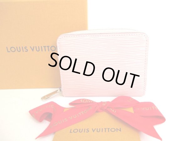 Photo1: LOUIS VUITTON Epi Light Pink Leather Zippey Coin Purse #9850