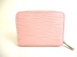 Photo2: LOUIS VUITTON Epi Light Pink Leather Zippey Coin Purse #9850