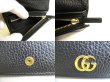 Photo9: GUCCI GG Marmont Black Leather Bifold Wallet Compact Wallet #9853