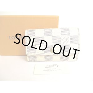 Photo: LOUIS VUITTON Damier Azur Leather Multicles 6 Key Cases #9856