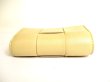 Photo6: BOTTEGA VENETA Cassette Beige Leather Trifold Wallet Compact Wallet #9857