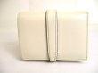 Photo2: GUCCI Jackie 1961 White Leather Bifold Card Case Wallet Compact Wallet #9859