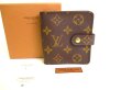 Photo1: LOUIS VUITTON Monogram Brown Leather Bifold Wallet Compact Zippe #9860