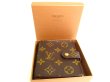 Photo12: LOUIS VUITTON Monogram Brown Leather Bifold Wallet Compact Zippe #9860