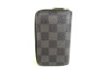 Photo2: LOUIS VUITTON Damier Graphite Leather Zippey Coin Purse #9861