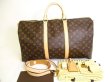 Photo1: LOUIS VUITTON Monogram Boston Bag Duffle Bag Keepall 50 Bandouliere #9862