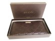 Photo12: GUCCI Guccissima Dark Brown Leather Round Zip Long Wallet #9863