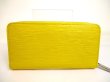 Photo2: LOUIS VUITTON Epi Yelllow Leather Round Zip Zippy Wallet Purse #9864