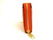 Photo4: GUCCI GG Matelasse Orange Leather Zip Around Wallet #9867