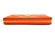 Photo6: GUCCI GG Matelasse Orange Leather Zip Around Wallet #9867