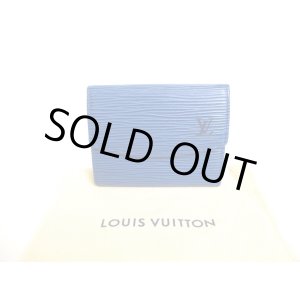 Photo: LOUIS VUITTON Epi Blue Leather Coin Purse #9868