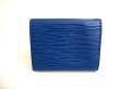 Photo2: LOUIS VUITTON Epi Blue Leather Coin Purse #9868