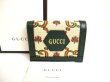 Photo1: GUCCI 100 Centennial Deep Green Leather Bifold Wallet #9871