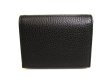 Photo2: GUCCI GG Marmont Bosco Black Leather Bifold Wallet Compact Wallet #9872