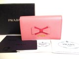 Photo: PRADA Light Pink Saffiano Leather Card Case Card Holder #9874