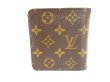 Photo2: LOUIS VUITTON Monogram Brown Leather Bifold Wallet Compact Zippe #9878