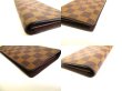 Photo7: LOUIS VUITTON Damier Brown Leather Long Wallet Portefeuille Brazza #9879