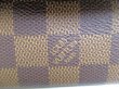 Photo12: LOUIS VUITTON Damier Brown Leather Bifold Long Wallet Sarah #9885