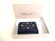 Photo12: Jimmy Choo Metal Stars Navy Blue Leather Trifold Wallet Compact Wallet #9891