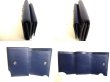 Photo8: Jimmy Choo Metal Stars Navy Blue Leather Trifold Wallet Compact Wallet #9891