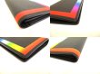 Photo7: LOUIS VUITTON Taiga Black Rainbow Leather Long Wallet Portefeuille Brazza #9892