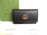 Photo: GUCCI GG Marmont Black Leather 6 Pics Key Cases #9896