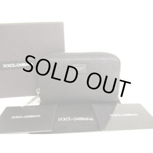 Photo: DOLCE&GABBANA Black Leather Zip Around Coin Purse #9901