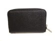 Photo2: DOLCE&GABBANA Black Leather Zip Around Coin Purse #9901