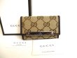 Photo1: GUCCI GG Brown Canvas and Leather 6 Pics Key Cases #9905