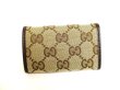 Photo2: GUCCI GG Brown Canvas and Leather 6 Pics Key Cases #9905