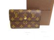 Photo1: LOUIS VUITTON Brown Monogram Bifold Wallet Portefeuille Alexandra #9911