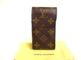 Photo: LOUIS VUITTON Monogram Leather Brown Cigarette Cases #9918