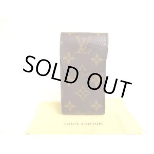 Photo: LOUIS VUITTON Monogram Leather Brown Cigarette Cases #9918