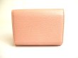 Photo2: GUCCI Double G Marmont Light Pink Leather Trifold Wallet #9926