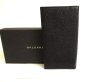 Photo1: BVLGARI Black Leather Flap Long Bill Wallet #9928