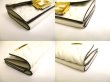 Photo7: FENDI White Leather Baguette Micro Trifold Wallet Compact Wallet #9932