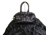 Photo: Saint Laurent Paris Y Motif Black Nylon Leather Hand Bag Purse #9933