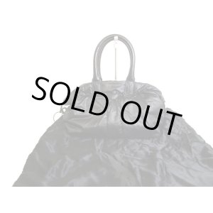 Photo: Saint Laurent Paris Y Motif Black Nylon Leather Hand Bag Purse #9933