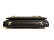 Photo5: Jimmy Choo Silver Metal Stars Black Leather 6 Pics Key Case Neptune #9938