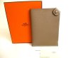 Photo1: HERMES Etoupe grey Veau Epson Passport Cover ID Holders Tarmac PM #9940