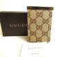 Photo1: GUCCI Brown GG Canvas Cigarette Case Pouch #9943