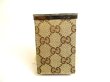 Photo2: GUCCI Brown GG Canvas Cigarette Case Pouch #9943