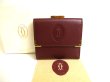 Photo1: Cartier Must de Cartier Bordeaux Leather Trifold Wallet #9946